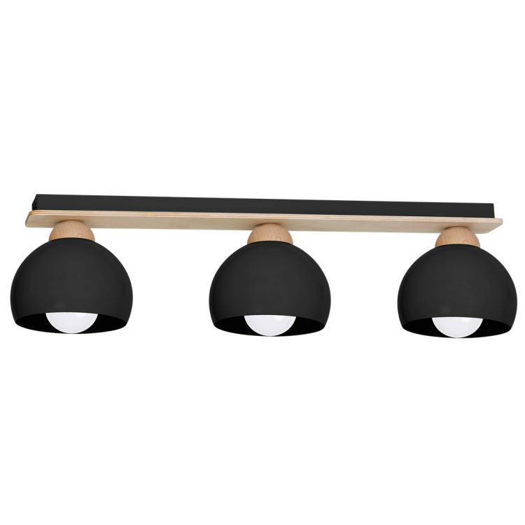 Lampa sufitowa DAMA BLACK 3xE27 MLP6560 Milagro