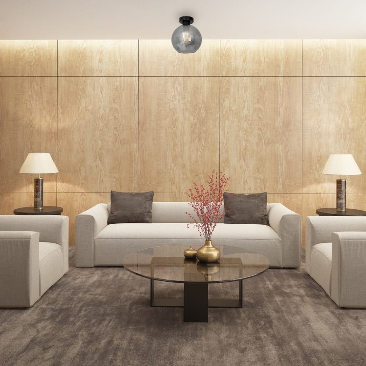 Lampa sufitowa SOFIA SMOKED 1xE27 MLP6574 Milagro