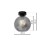 Lampa sufitowa SOFIA SMOKED 1xE27 MLP6574 Milagro