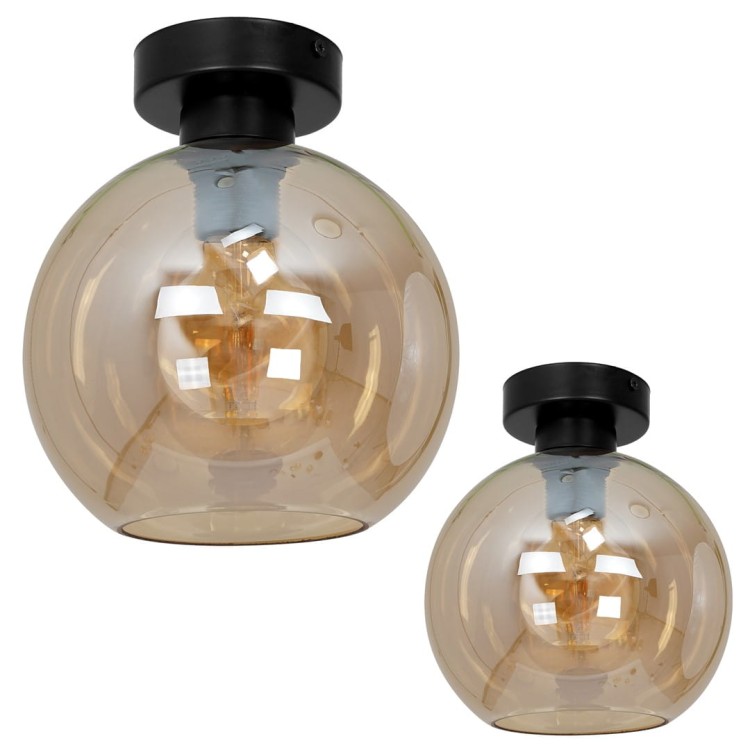 Lampa sufitowa SOFIA AMBER 1xE27 MLP6575 Milagro