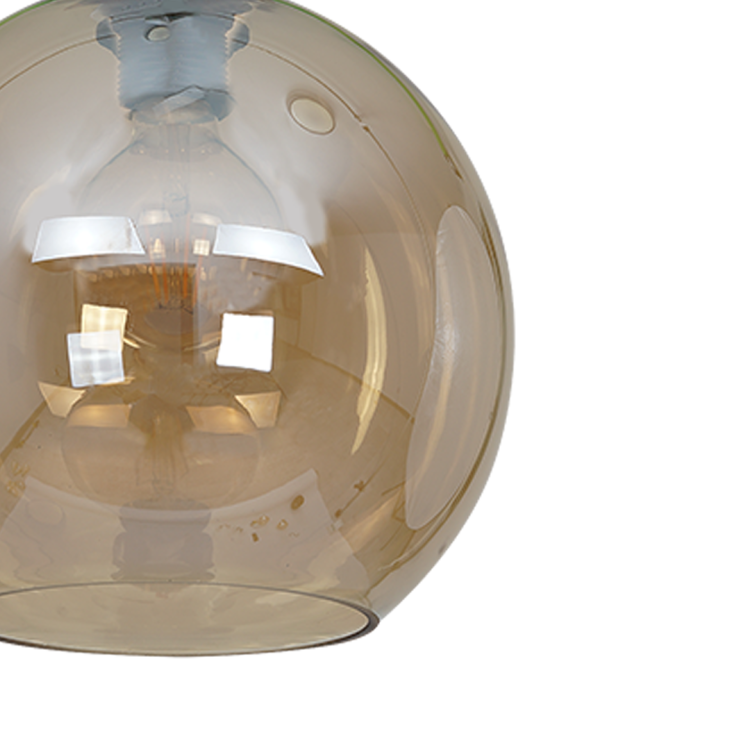 Lampa wisząca SOFIA AMBER 1xE27 MLP6578 Milagro