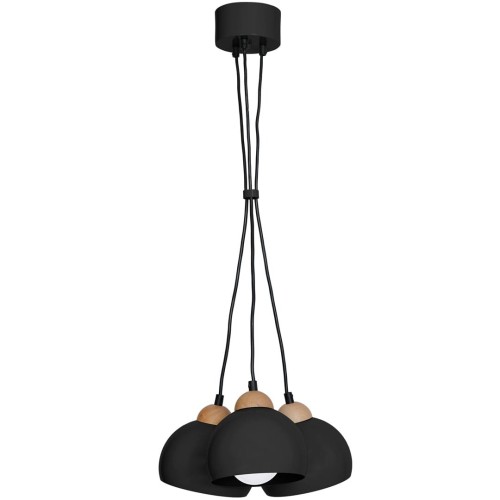 Lampa wisząca DAMA BLACK 3xE27 MLP6580 Milagro