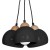 Lampa wisząca DAMA BLACK 3xE27 MLP6580 Milagro