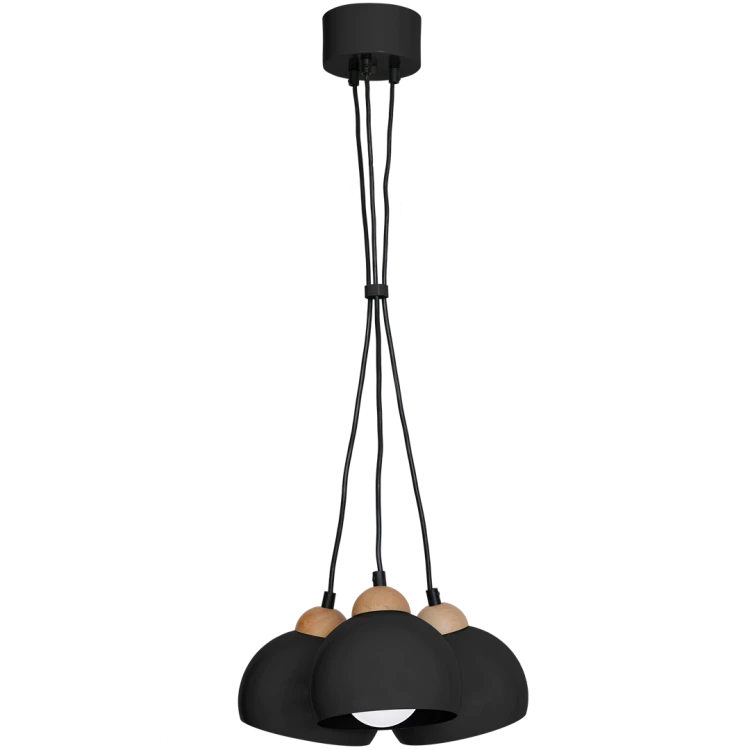 Lampa wisząca DAMA BLACK 3xE27 MLP6580 Milagro