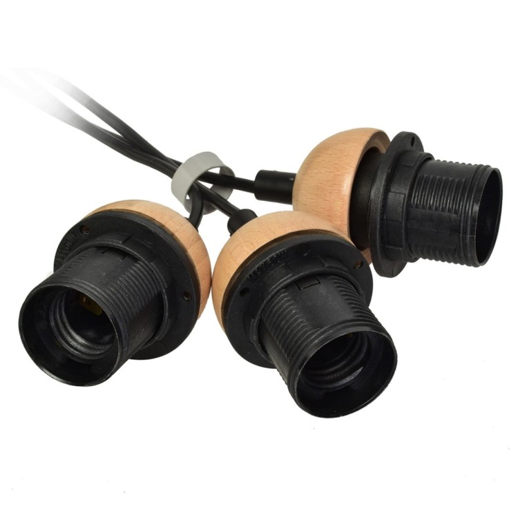 Lampa wisząca DAMA BLACK 3xE27 MLP6580 Milagro