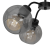 Lampa sufitowa SOFIA SMOKED 3xE27 MLP6594 Milagro