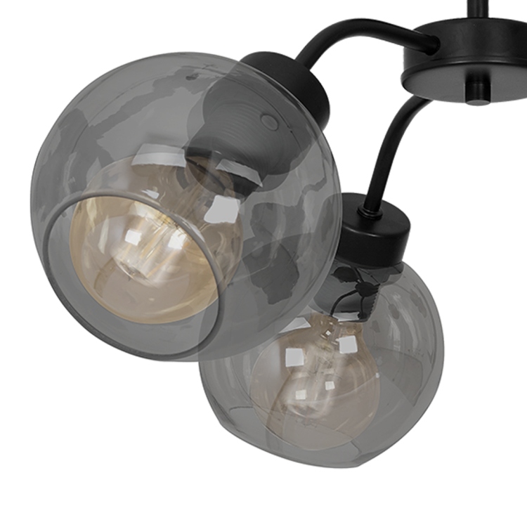 Lampa sufitowa SOFIA SMOKED 3xE27 MLP6594 Milagro
