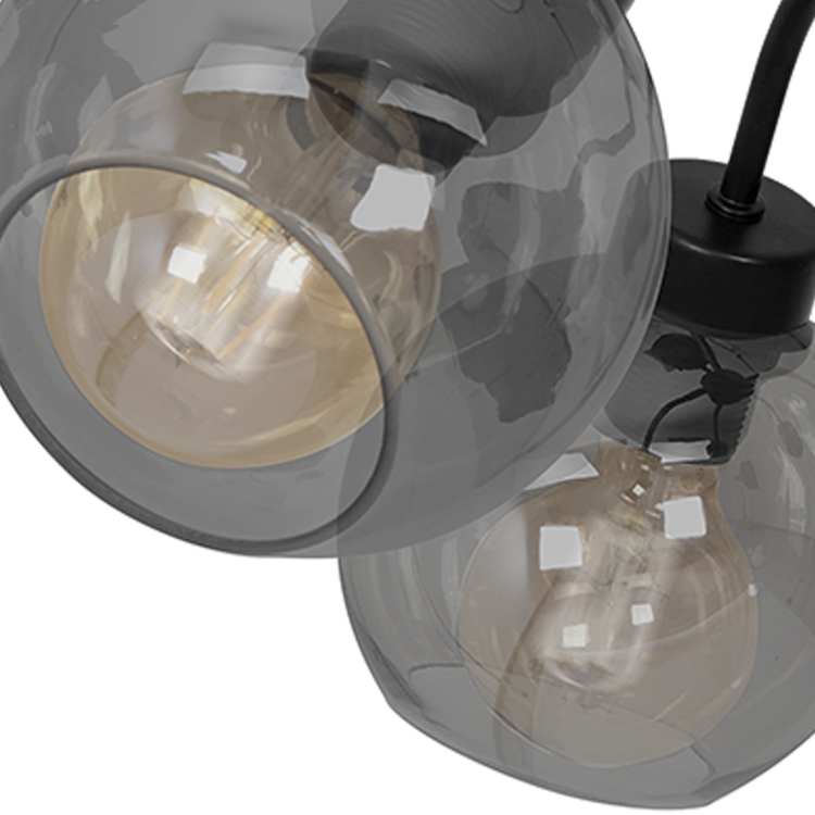 Lampa sufitowa SOFIA SMOKED 3xE27 MLP6594 Milagro