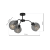Lampa sufitowa SOFIA SMOKED 3xE27 MLP6594 Milagro