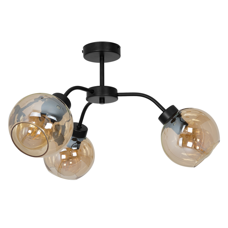 Lampa sufitowa SOFIA AMBER 3xE27 MLP6595 Milagro