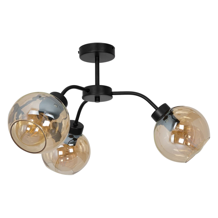 Lampa sufitowa SOFIA AMBER 3xE27 MLP6595 Milagro