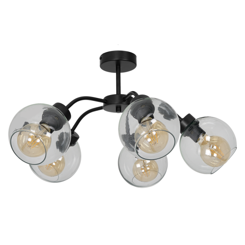Lampa sufitowa SOFIA CLEAR 5xE27 MLP6596 Milagro