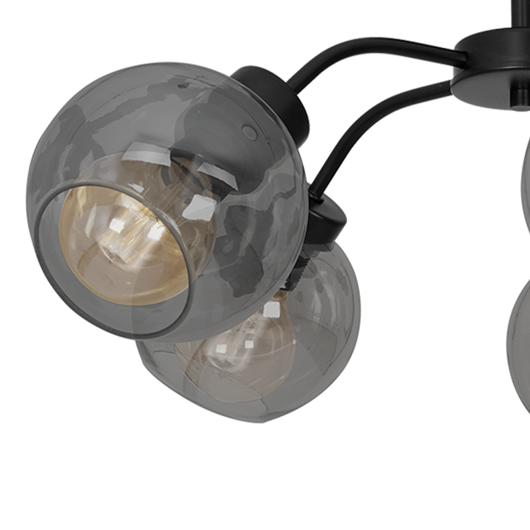 Lampa sufitowa SOFIA SMOKED 5xE27 MLP6597 Milagro