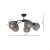 Lampa sufitowa SOFIA SMOKED 5xE27 MLP6597 Milagro
