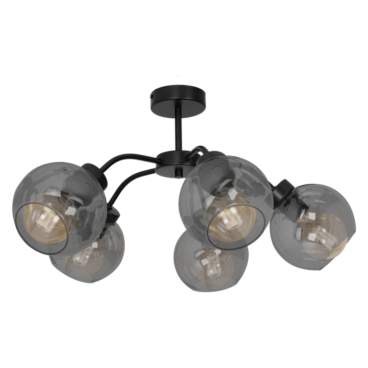 Lampa sufitowa SOFIA SMOKED 5xE27 MLP6597 Milagro