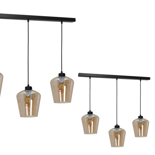 Lampa wisząca SANTIAGO AMBER 3xE27 MLP6610 Milagro