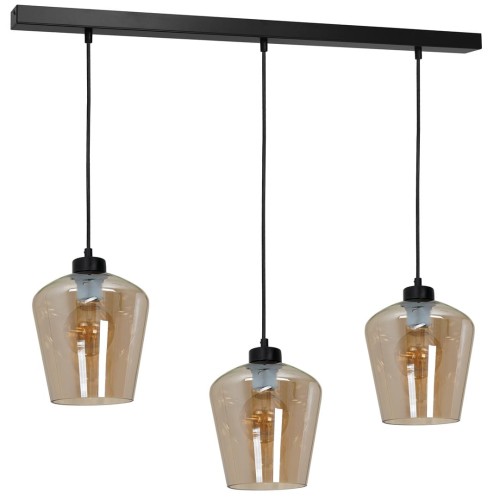 Lampa wisząca SANTIAGO AMBER 3xE27 MLP6610 Milagro