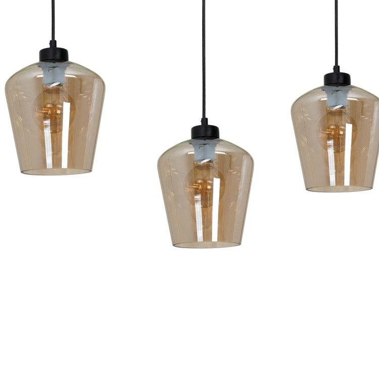 Lampa wisząca SANTIAGO AMBER 3xE27 MLP6610 Milagro