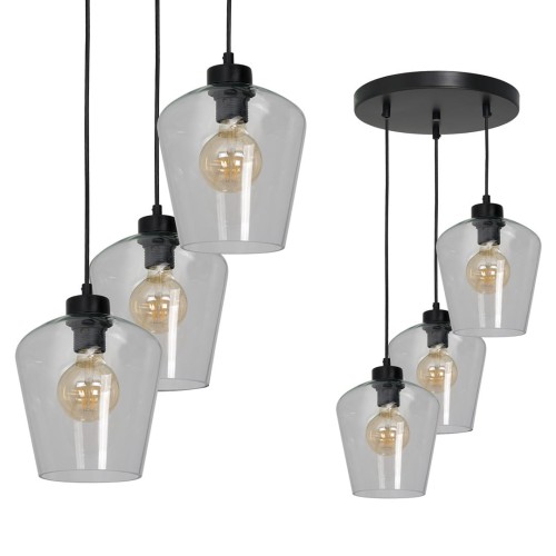 Lampa wisząca SANTIAGO CLEAR 3xE27 MLP6611 Milagro