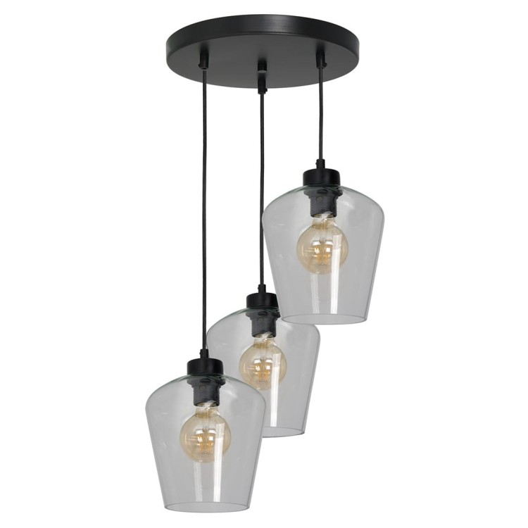 Lampa wisząca SANTIAGO CLEAR 3xE27 MLP6611 Milagro