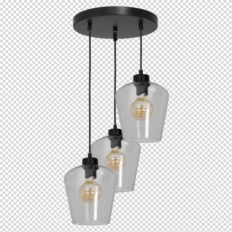 Lampa wisząca SANTIAGO CLEAR 3xE27 MLP6611 Milagro