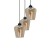 Lampa wisząca SANTIAGO AMBER 3xE27 MLP6613 Milagro