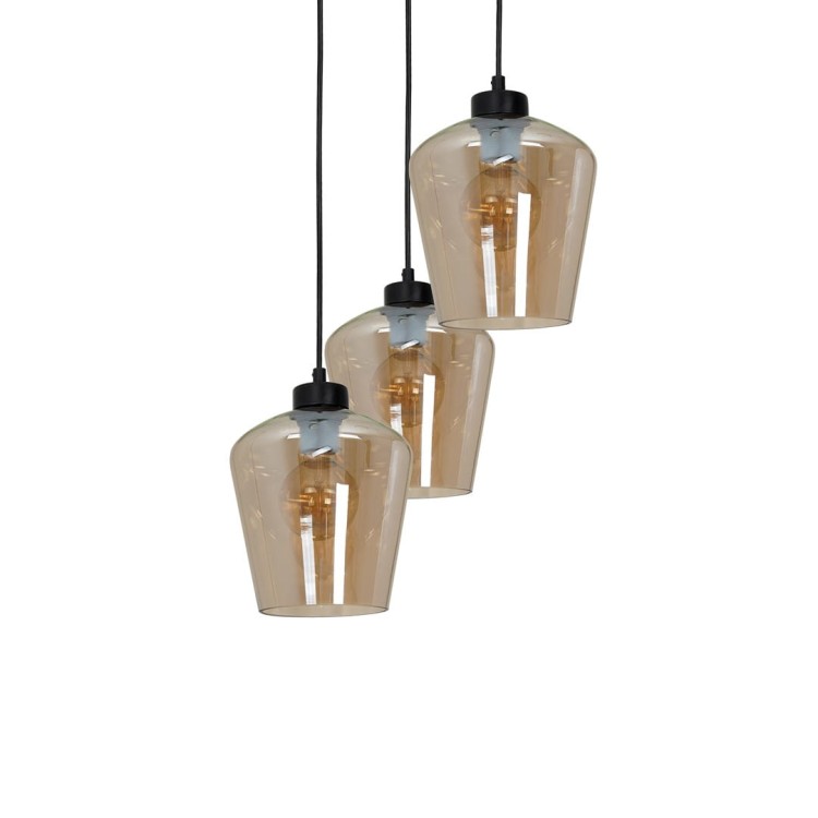 Lampa wisząca SANTIAGO AMBER 3xE27 MLP6613 Milagro
