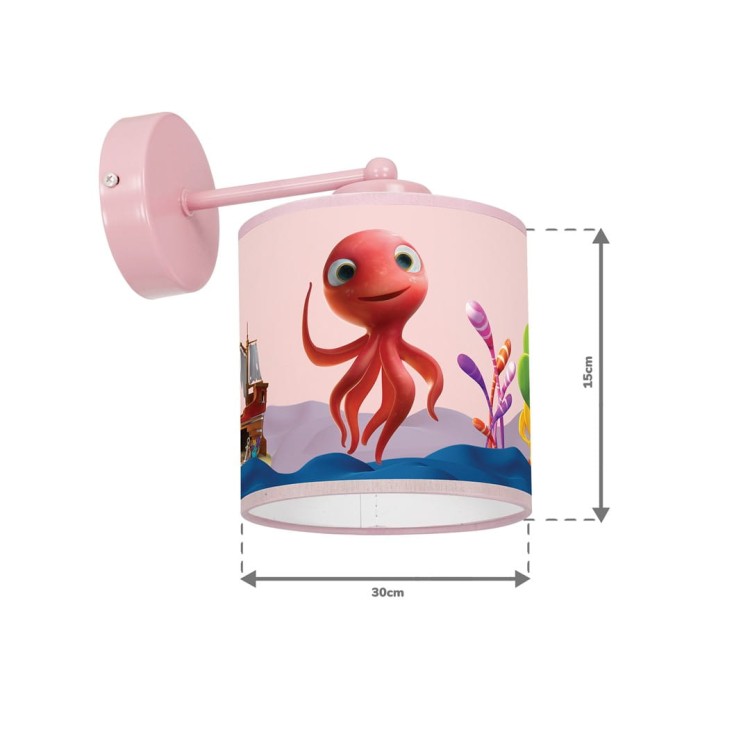 Kinkiet OŚMIORNICA LOLA MiniMini 1xE27 MLP6804 Milagro