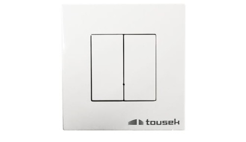 Przycisk naścienny Tousek WTN 868 2-kanałowy 13170130 na ścianę biały