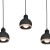 Lampa wisząca OVAL BLACK 3xE27 MLP7046 Milagro