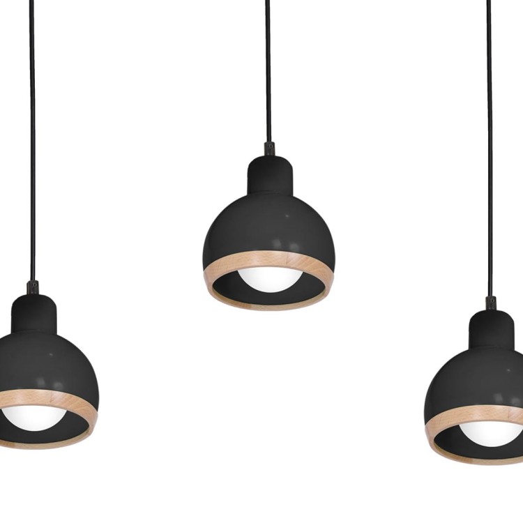 Lampa wisząca OVAL BLACK 3xE27 MLP7046 Milagro