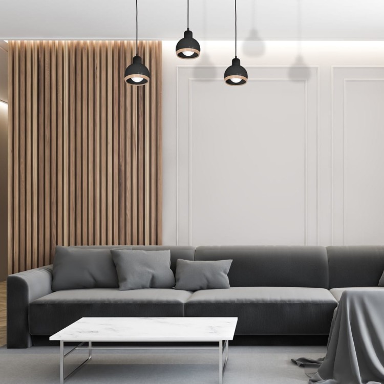 Lampa wisząca OVAL BLACK 3xE27 MLP7046 Milagro