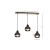 Lampa wisząca OVAL BLACK 3xE27 MLP7046 Milagro