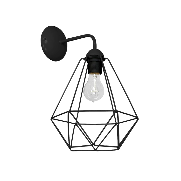 Kinkiet BASKET BLACK 1xE27 MLP7206 Milagro