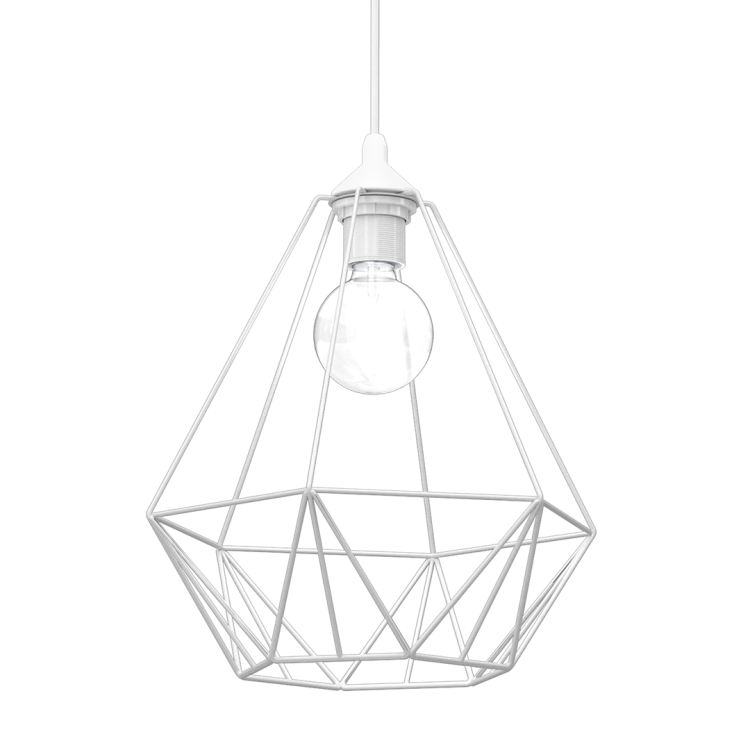 Lampa wisząca BASKET WHITE 1xE27 MLP7212 Milagro