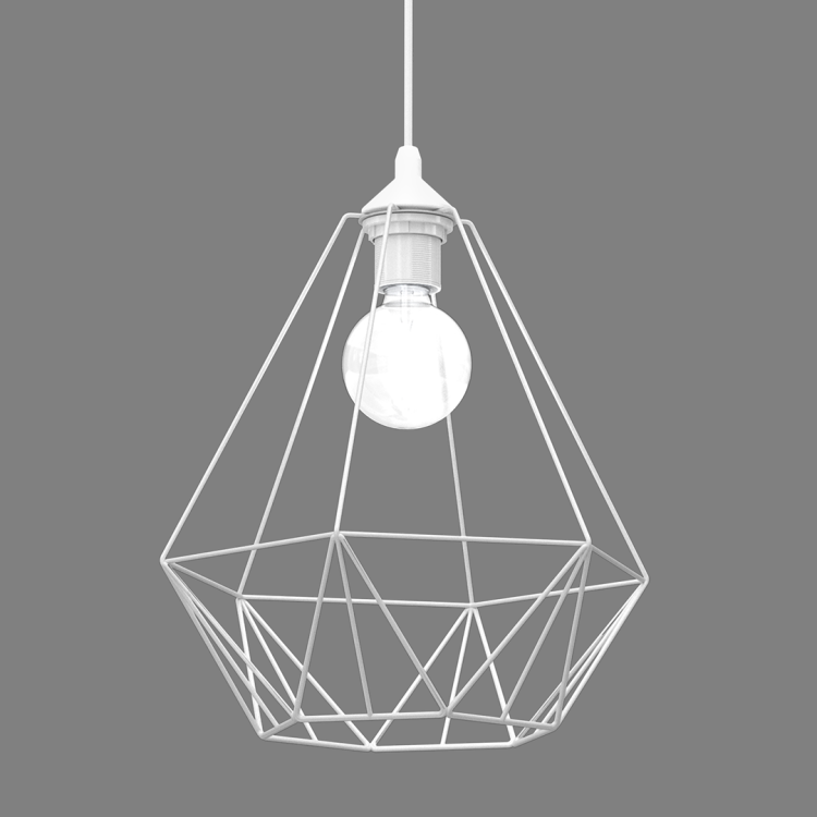 Lampa wisząca BASKET WHITE 1xE27 MLP7212 Milagro