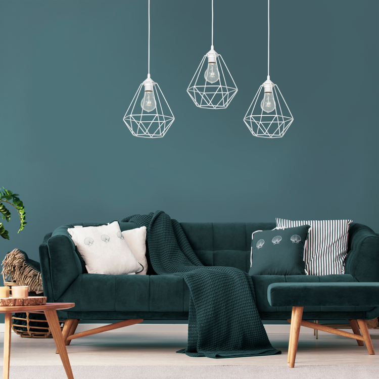 Lampa wisząca BASKET WHITE 3xE27 MLP7213 Milagro