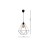 Lampa wisząca BASKET BLACK 1xE27 MLP7214 Milagro