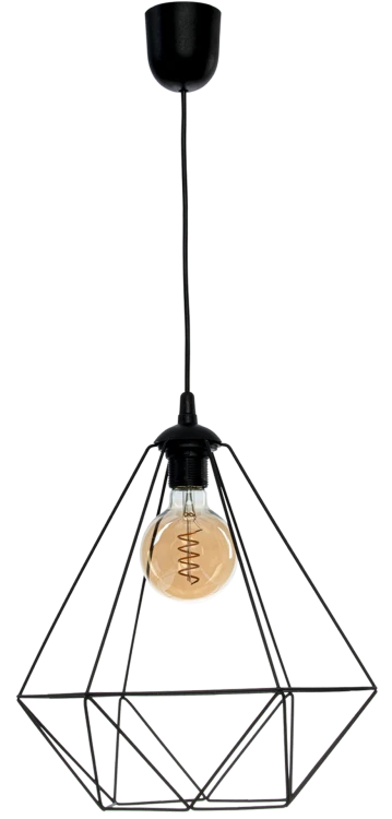 Lampa wisząca BASKET BLACK 1xE27 MLP7214 Milagro