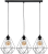 Lampa wisząca BASKET BLACK 3xE27 MLP7215 Milagro