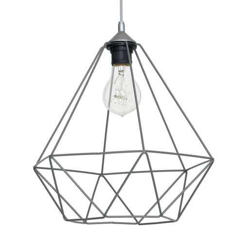 Lampa wisząca BASKET GRAY 1xE27 MLP7216 Milagro