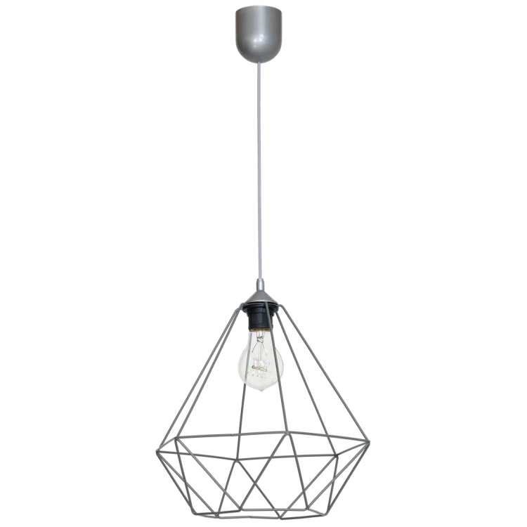 Lampa wisząca BASKET GRAY 1xE27 MLP7216 Milagro