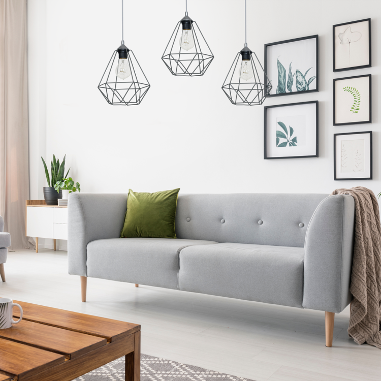 Lampa wisząca BASKET GRAY 3xE27 MLP7217 Milagro