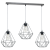 Lampa wisząca BASKET GRAY 3xE27 MLP7217 Milagro