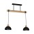 Lampa wisząca ERIK Black/Wood 2xE27 MLP7225 Milagro