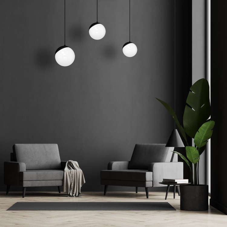 Lampa wisząca SFERA BLACK 3xE14 MLP7237 Milagro