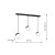 Lampa wisząca SFERA BLACK 3xE14 MLP7237 Milagro