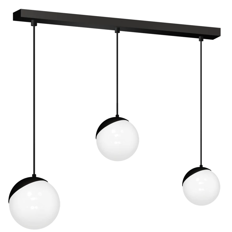 Lampa wisząca SFERA BLACK 3xE14 MLP7237 Milagro