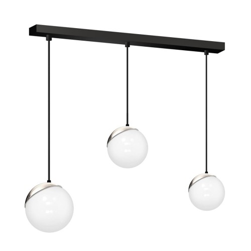 Lampa wisząca SFERA BLACK/CHROME 3xE14 MLP7238 Milagro