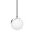 Lampa wisząca SFERA BLACK/CHROME 3xE14 MLP7238 Milagro